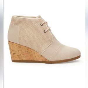 Toms Women's Desert Wedge
Burlap Textured Casual Shoes